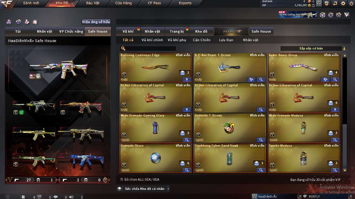 shop acc cf uy tin gia re